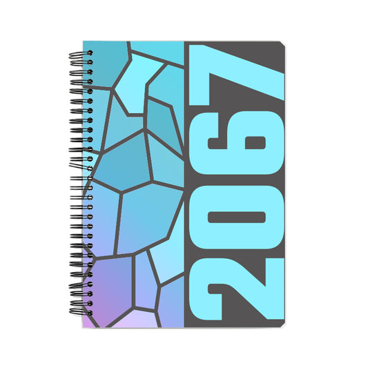 2067 Year Notebook (Charcoal Grey, A5 Size, 100 Pages, Ruled)