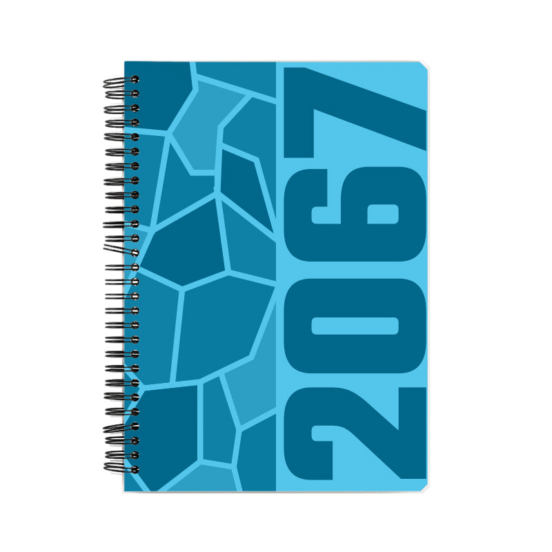 2067 Year Notebook (Sky Blue, A5 Size, 100 Pages, Ruled)