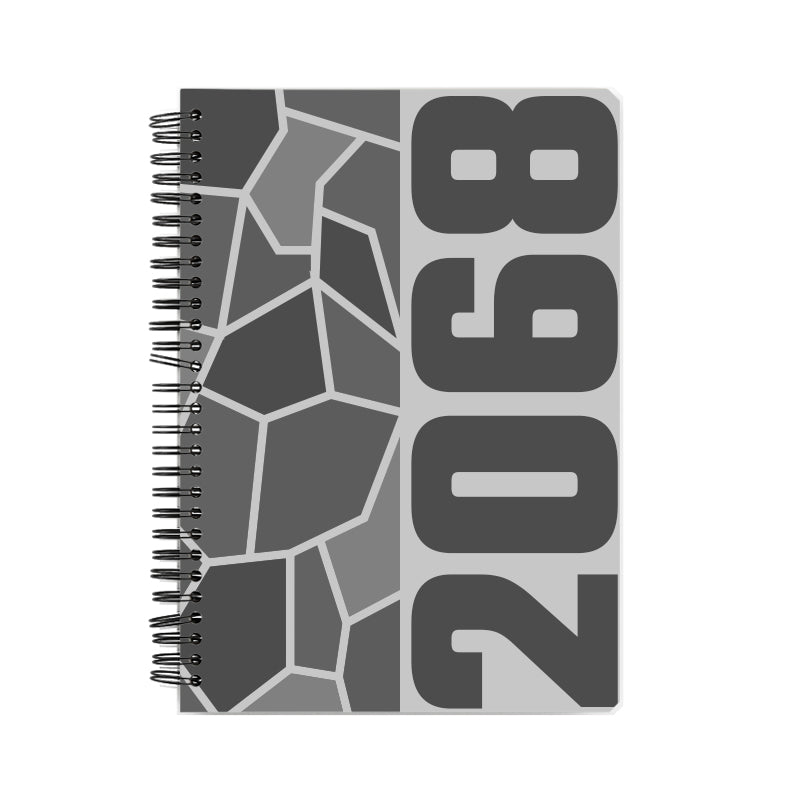 2068 Year Notebook (Melange Grey, A5 Size, 100 Pages, Ruled)