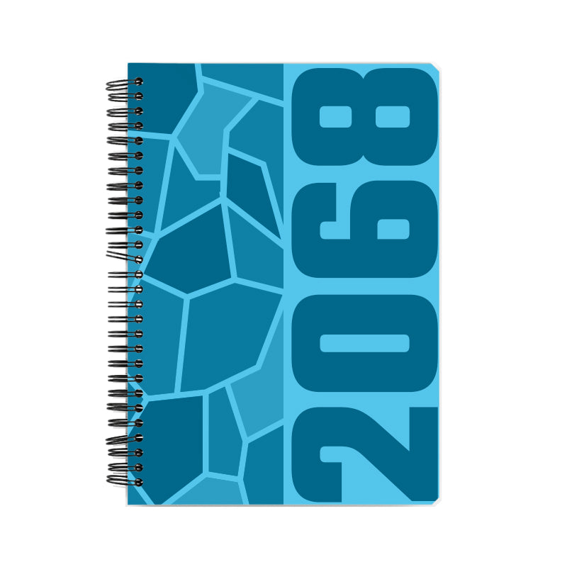 2068 Year Notebook (Sky Blue, A5 Size, 100 Pages, Ruled)