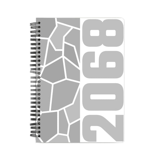 2068 Year Notebook (White, A5 Size, 100 Pages, Ruled)