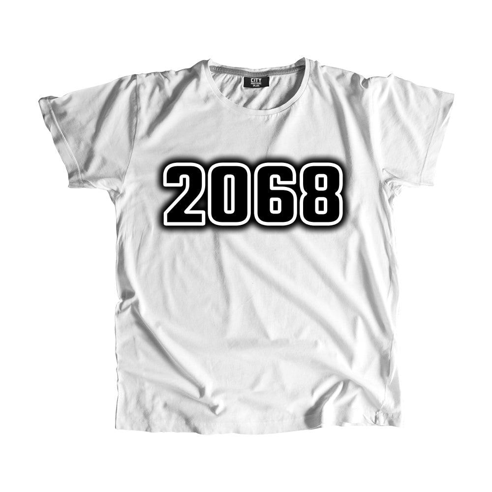 2068 Year Men Unisex T-Shirt (White)
