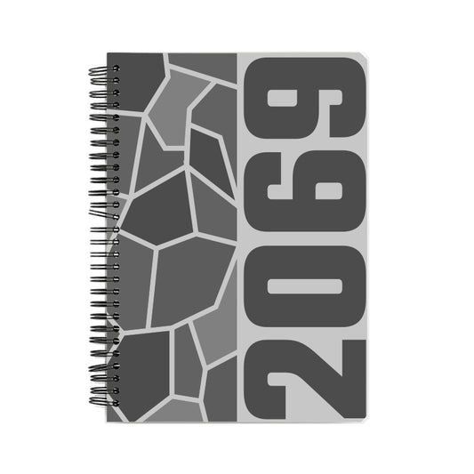 2069 Year Notebook (Melange Grey, A5 Size, 100 Pages, Ruled)