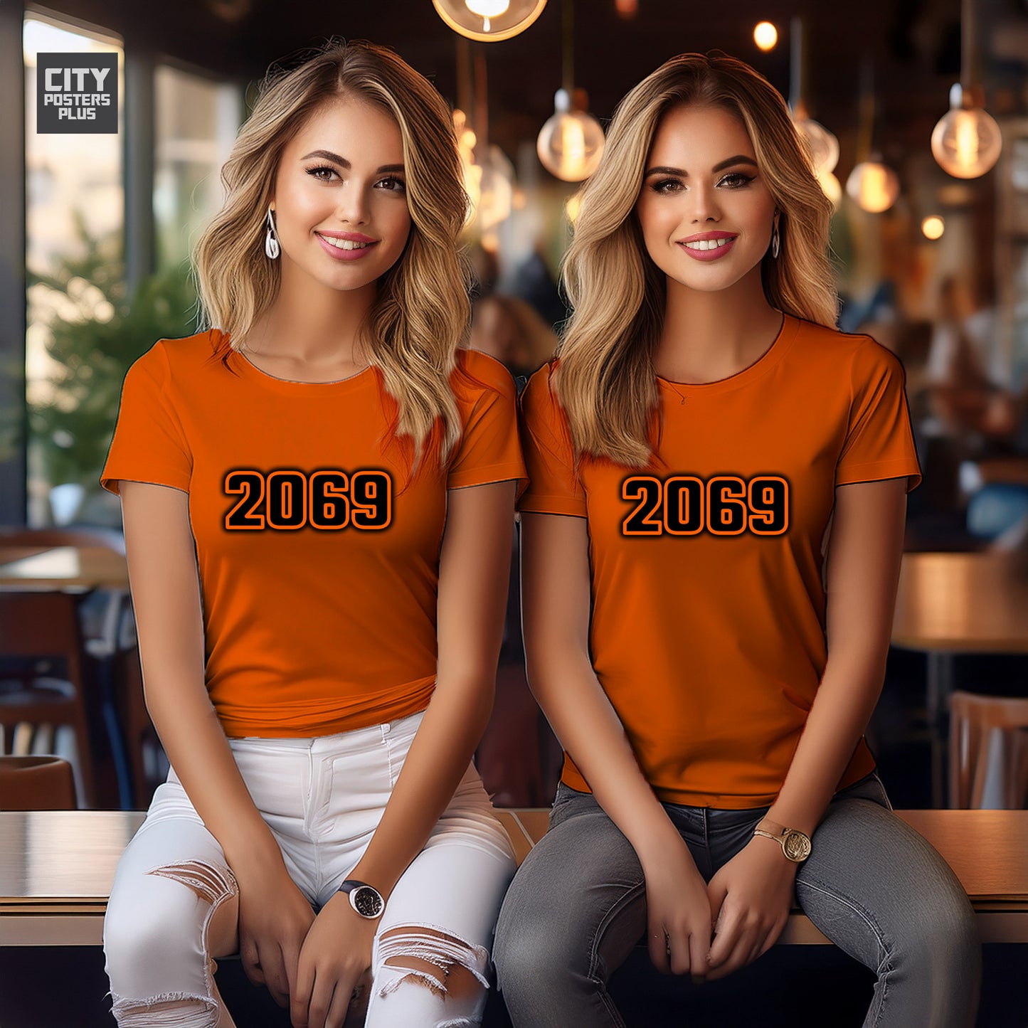 2069 Year Women T-Shirt (Orange)
