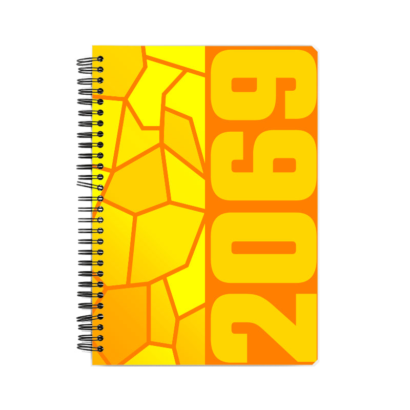 2069 Year Notebook (Orange, A5 Size, 100 Pages, Ruled)