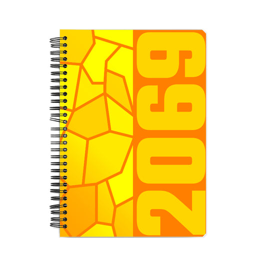 2069 Year Notebook (Orange, A5 Size, 100 Pages, Ruled)