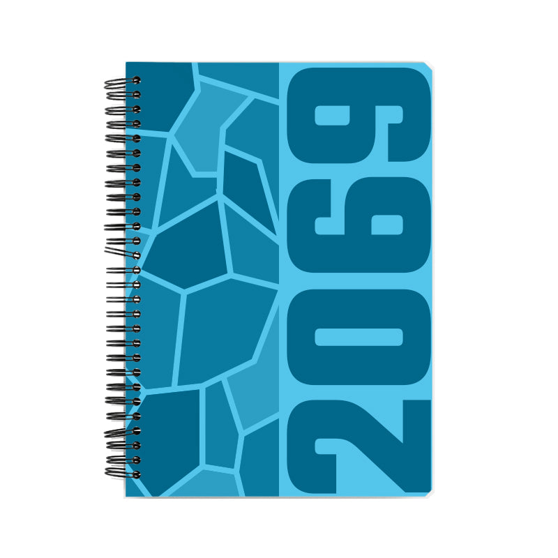 2069 Year Notebook (Sky Blue, A5 Size, 100 Pages, Ruled)