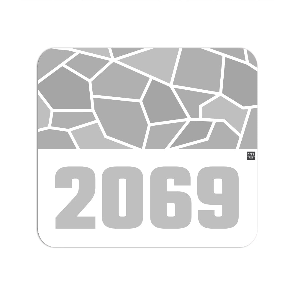 2069 Year Mousepad (White)