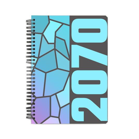 2070 Year Notebook (Charcoal Grey, A5 Size, 100 Pages, Ruled)