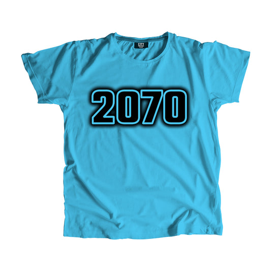 2070 Vintage Heritage Year Men Unisex T-Shirt (Sky Blue)