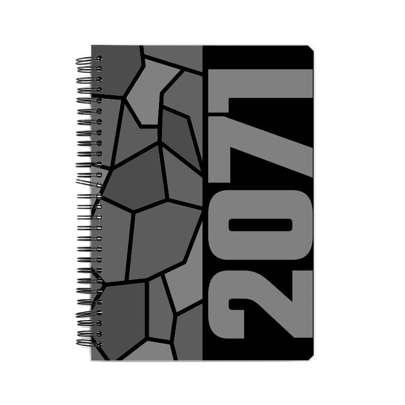 2071 Year Notebook (Black, A5 Size, 100 Pages, Ruled)