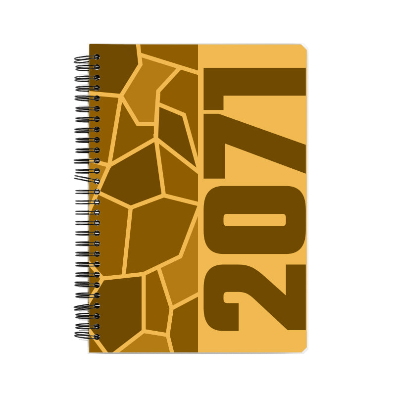 2071 Year Notebook (Golden Yellow, A5 Size, 100 Pages, Ruled)