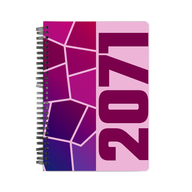 2071 Year Notebook (Light Pink, A5 Size, 100 Pages, Ruled)