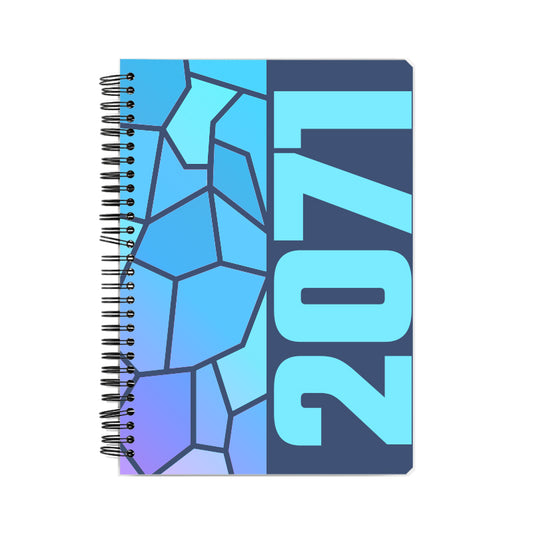 2071 Year Notebook (Navy Blue, A5 Size, 100 Pages, Ruled)