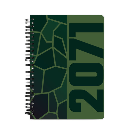 2071 Year Notebook (Olive Green, A5 Size, 100 Pages, Ruled)