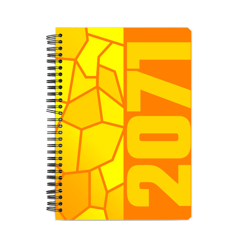 2071 Year Notebook (Orange, A5 Size, 100 Pages, Ruled)