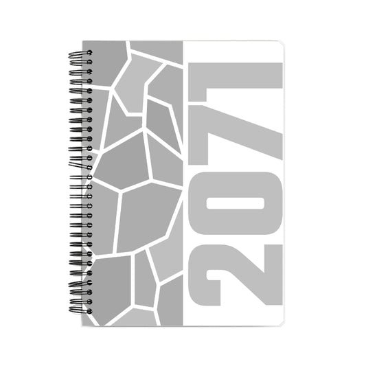 2071 Year Notebook (White, A5 Size, 100 Pages, Ruled)