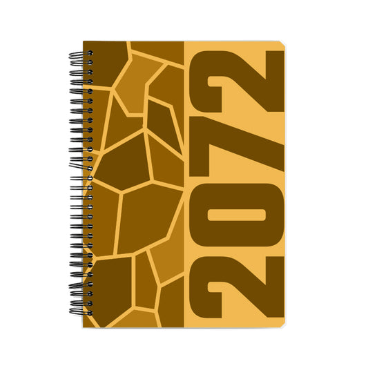 2072 Year Notebook (Golden Yellow, A5 Size, 100 Pages, Ruled)