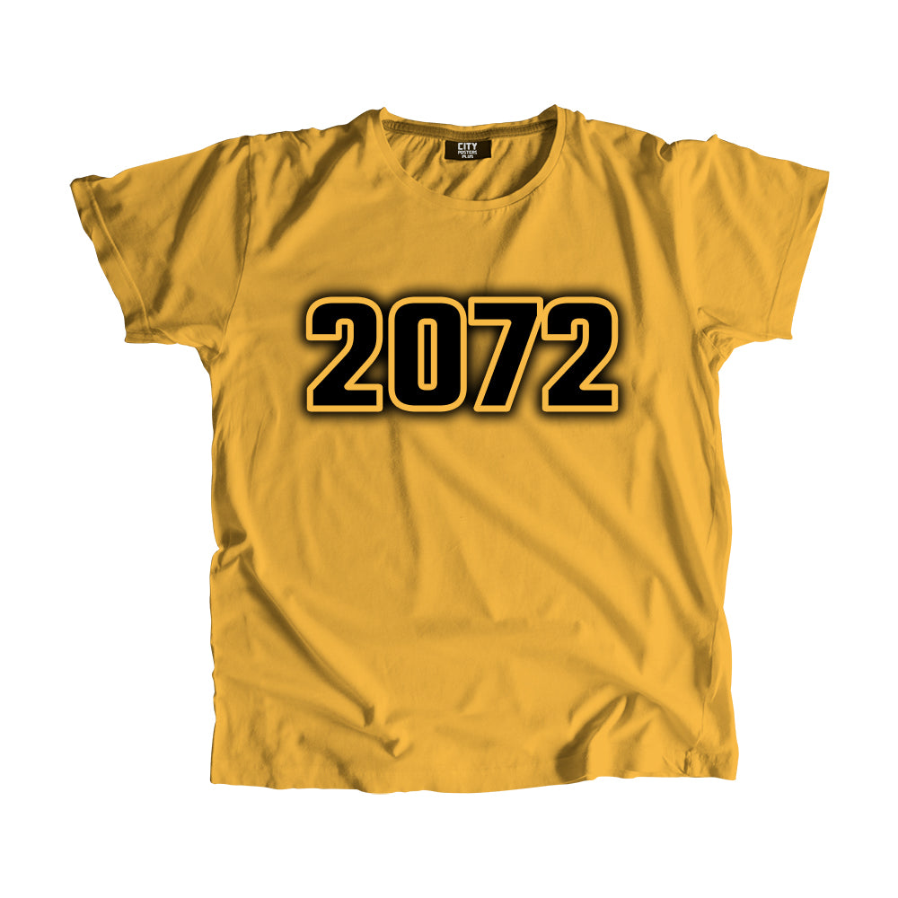 2072 Vintage Heritage Year Men Unisex T-Shirt (Golden Yellow)