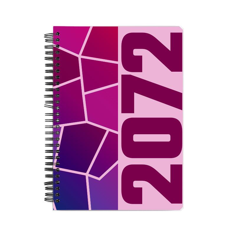 2072 Year Notebook (Light Pink, A5 Size, 100 Pages, Ruled)