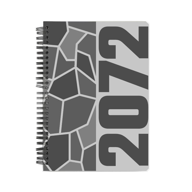 2072 Year Notebook (Melange Grey, A5 Size, 100 Pages, Ruled)