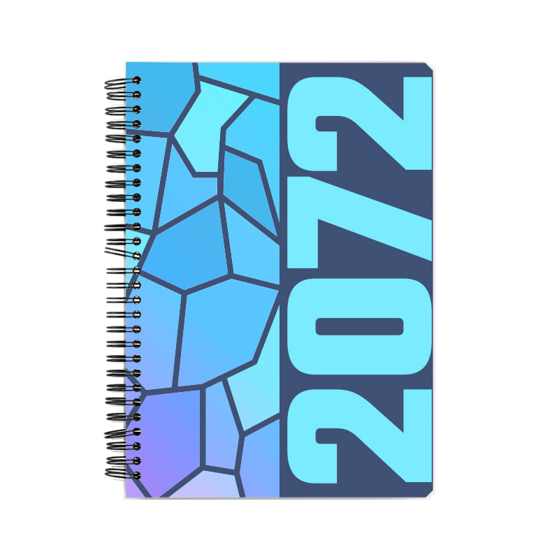 2072 Year Notebook (Navy Blue, A5 Size, 100 Pages, Ruled)