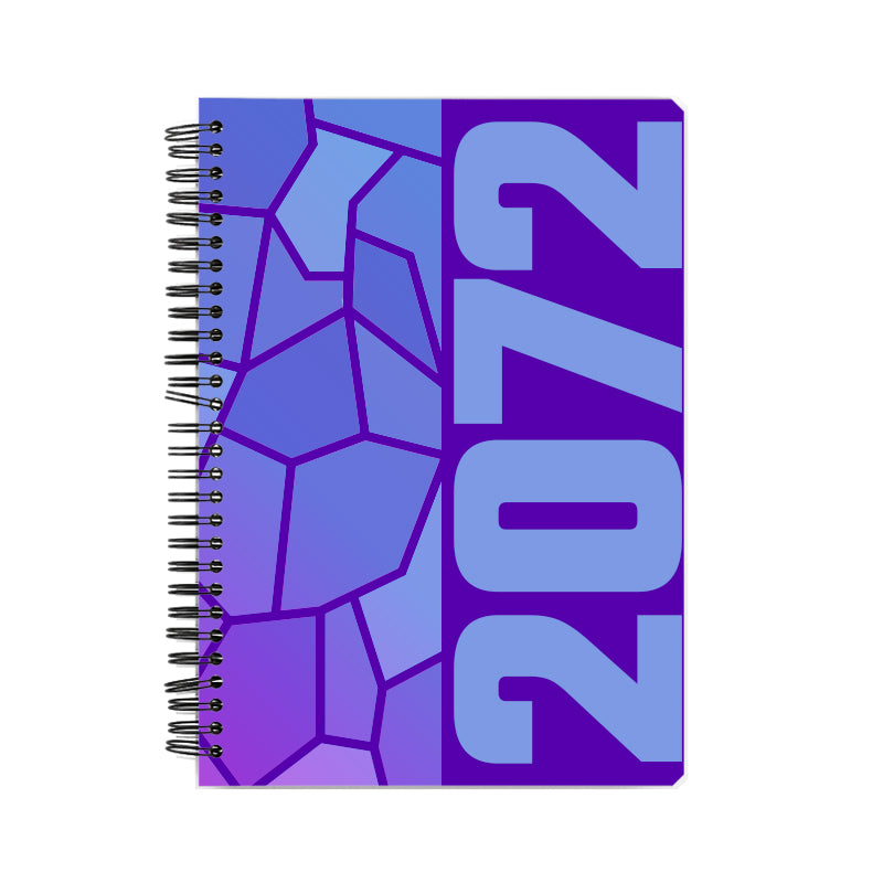 2072 Year Notebook (Purple, A5 Size, 100 Pages, Ruled)