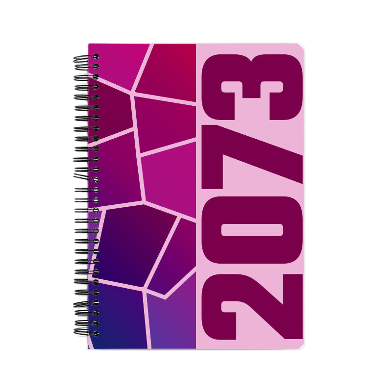 2073 Year Notebook (Light Pink, A5 Size, 100 Pages, Ruled)