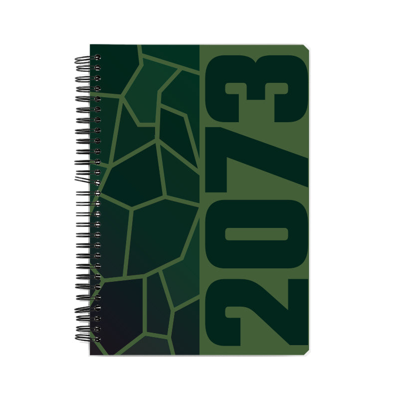 2073 Year Notebook (Olive Green, A5 Size, 100 Pages, Ruled)