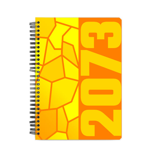 2073 Year Notebook (Orange, A5 Size, 100 Pages, Ruled)