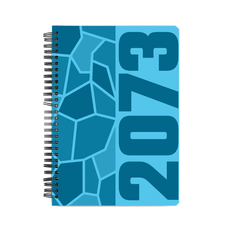 2073 Year Notebook (Sky Blue, A5 Size, 100 Pages, Ruled)