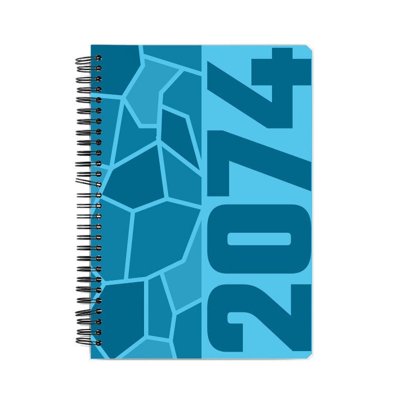 2074 Year Notebook (Sky Blue, A5 Size, 100 Pages, Ruled)