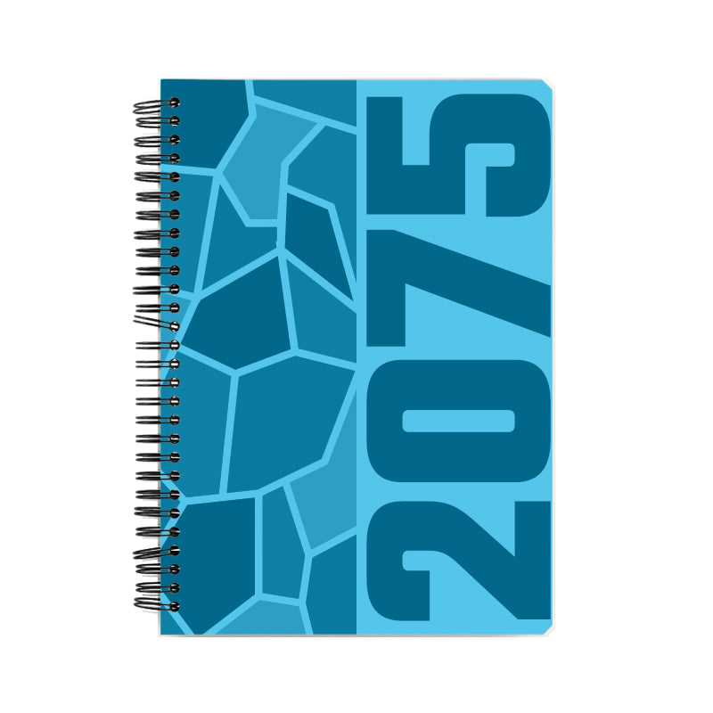 2075 Year Notebook (Sky Blue, A5 Size, 100 Pages, Ruled)