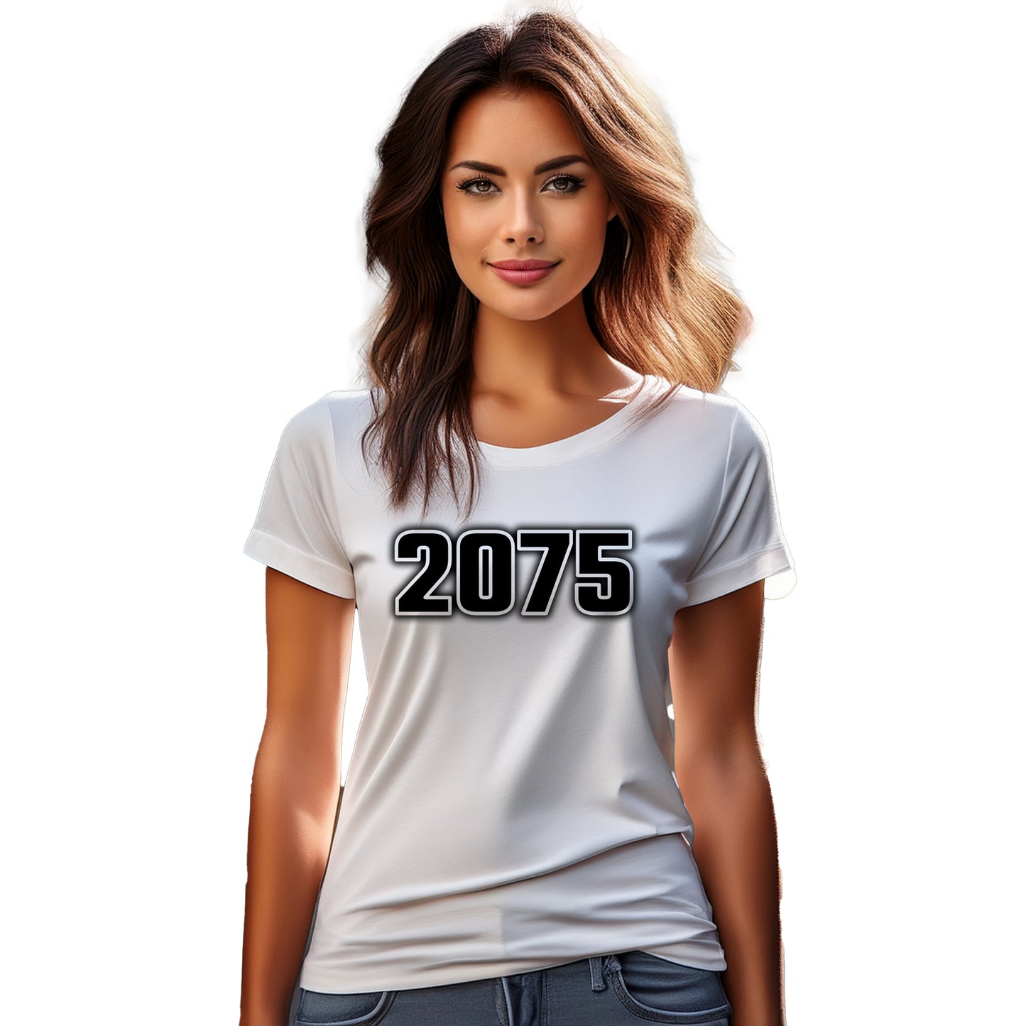 2075 Year Women T-Shirt (White)