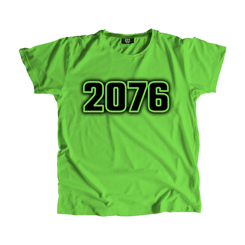 2076 Year Men Unisex T-Shirt (Liril Green)