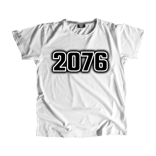 2076 Year Men Unisex T-Shirt (White)