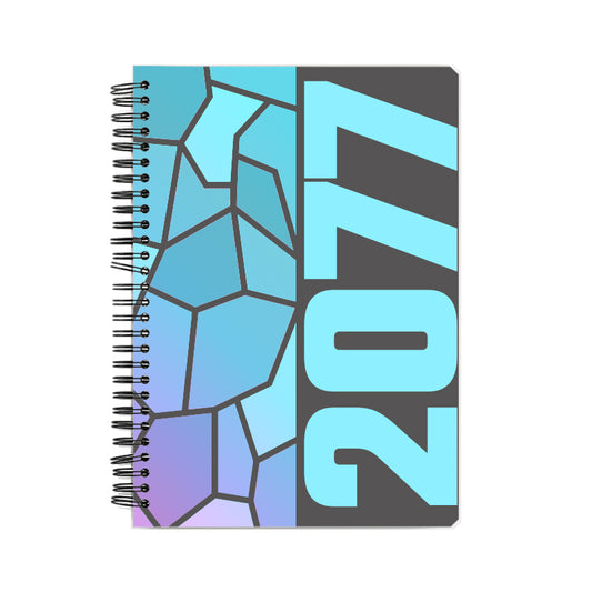 2077 Year Notebook (Charcoal Grey, A5 Size, 100 Pages, Ruled)