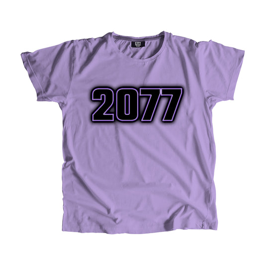 2077 Vintage Heritage Year Men Unisex T-Shirt (Iris Lavender)