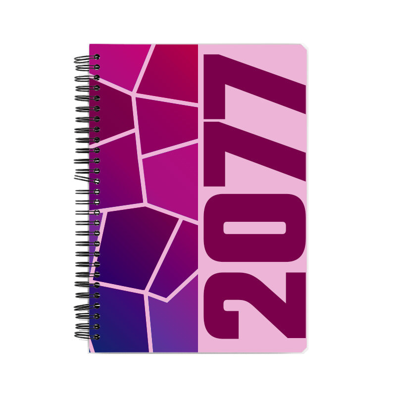 2077 Year Notebook (Light Pink, A5 Size, 100 Pages, Ruled)