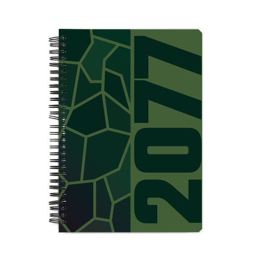 2077 Year Notebook (Olive Green, A5 Size, 100 Pages, Ruled)