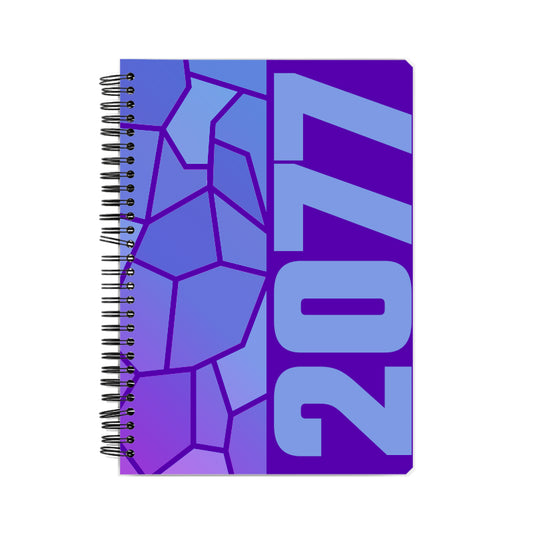 2077 Year Notebook (Purple, A5 Size, 100 Pages, Ruled)