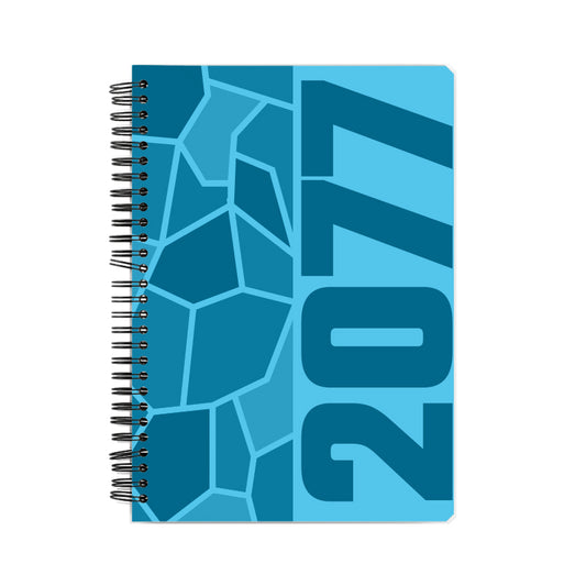 2077 Year Notebook (Sky Blue, A5 Size, 100 Pages, Ruled)