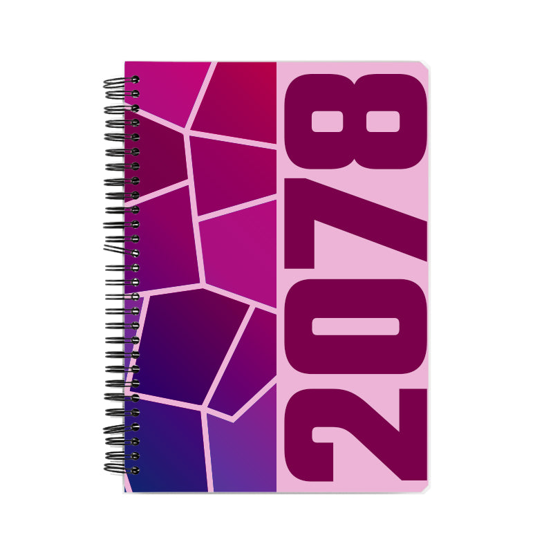 2078 Year Notebook (Light Pink, A5 Size, 100 Pages, Ruled)