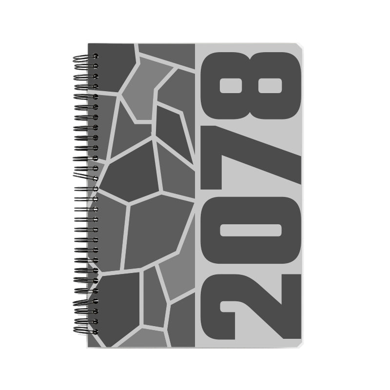 2078 Year Notebook (Melange Grey, A5 Size, 100 Pages, Ruled)