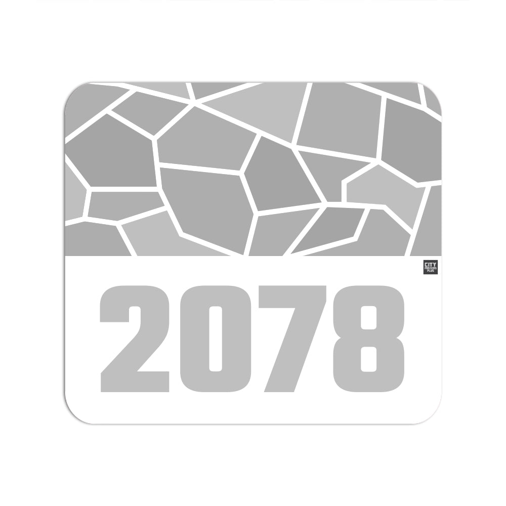2078 Year Mousepad (White)