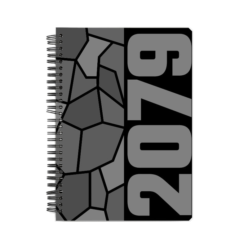 2079 Year Notebook (Black, A5 Size, 100 Pages, Ruled)