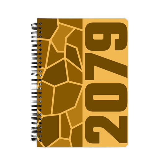 2079 Year Notebook (Golden Yellow, A5 Size, 100 Pages, Ruled)