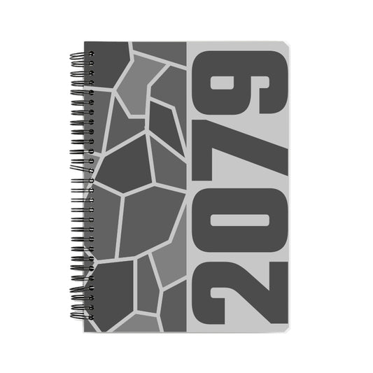 2079 Year Notebook (Melange Grey, A5 Size, 100 Pages, Ruled)