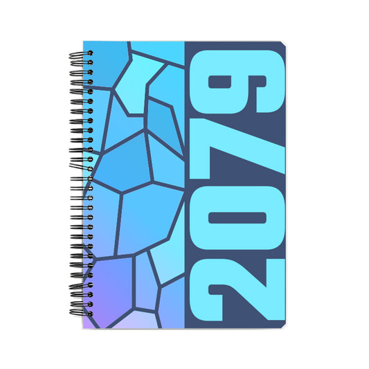 2079 Year Notebook (Navy Blue, A5 Size, 100 Pages, Ruled)