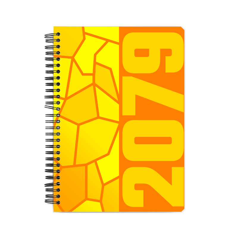 2079 Year Notebook (Orange, A5 Size, 100 Pages, Ruled)